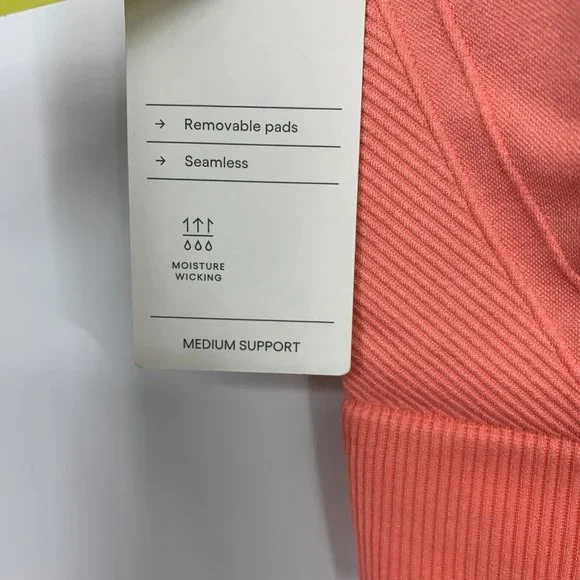 All In Motion Sports Bra Plus 2X (40DD) Seamless Medium Support Racerback - Picture 3 of 10